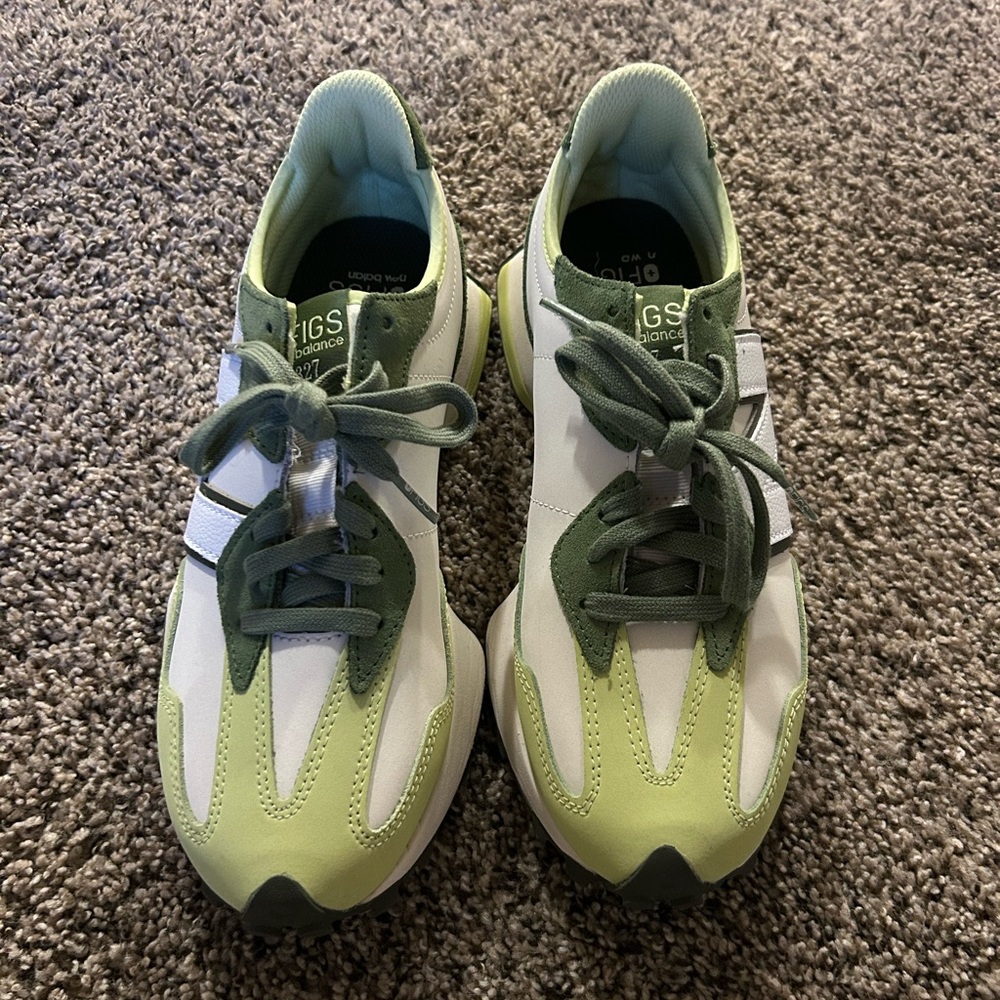 Figs x New Balance 327 White/Green